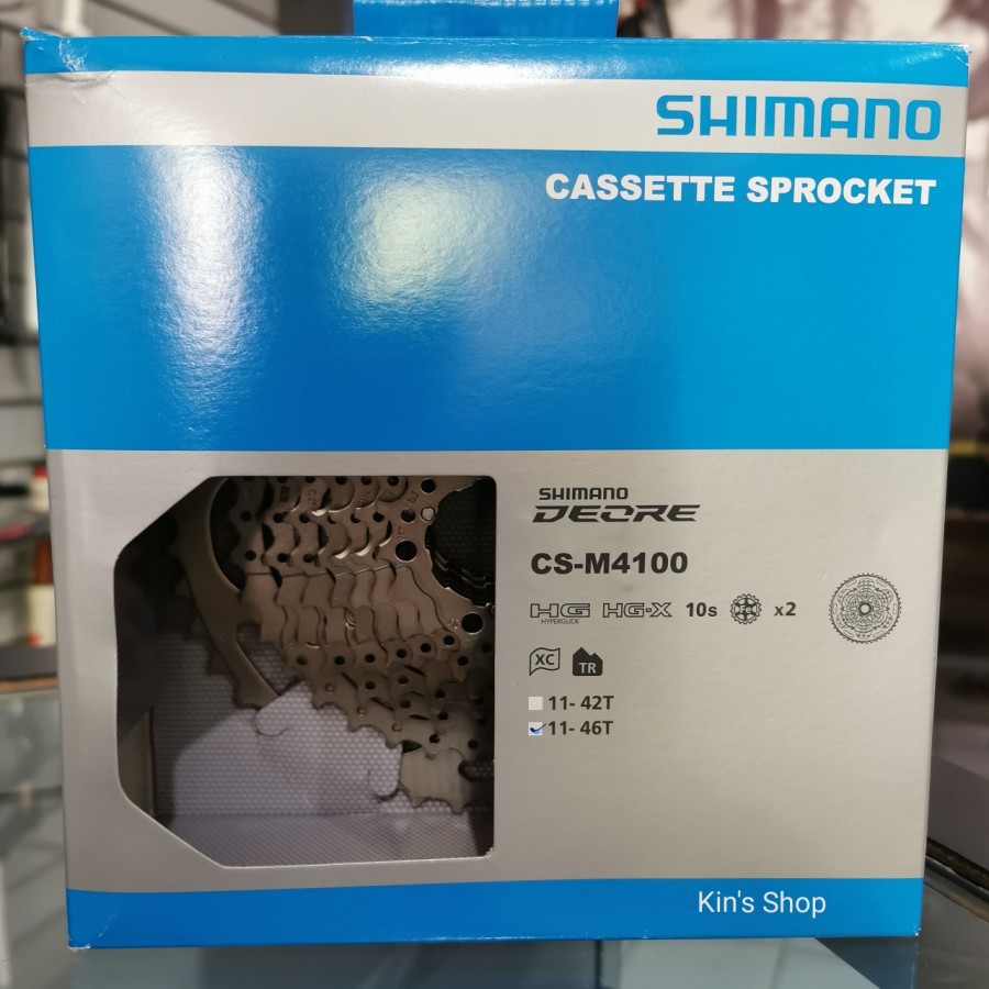 CASSETTE SPROCKET SHIMANO DEORE M4100 10 SPEED 11-46T