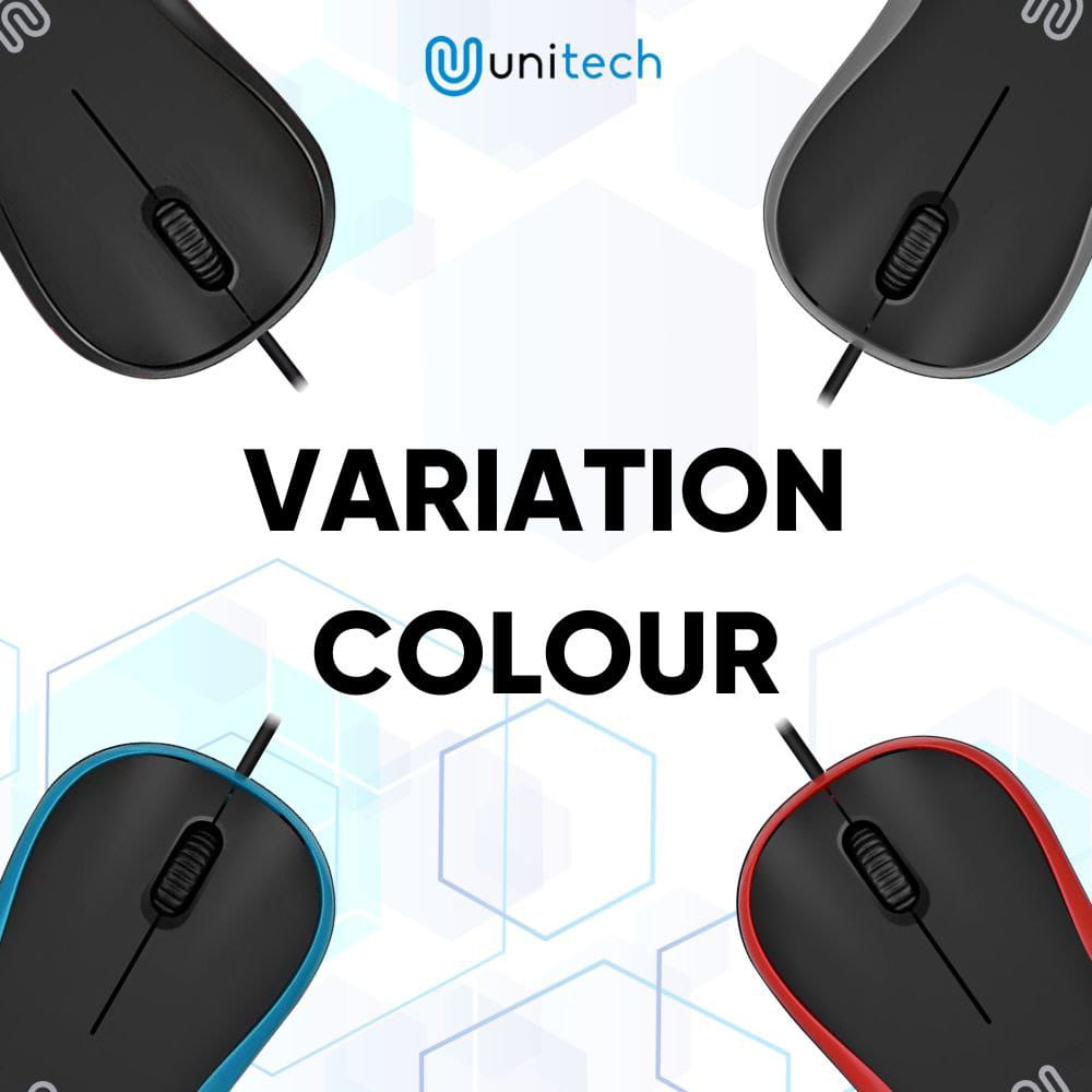 Mouse Unitech G8 Optical USB Wired Mouse Kabel 1000DPI