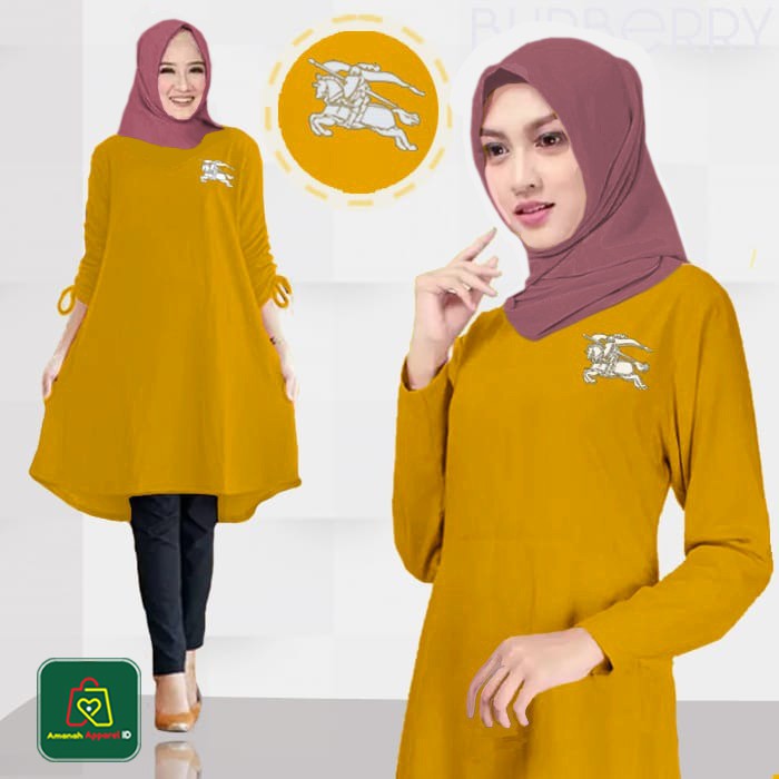 Baju Atasan Wanita Muslim TUNIK MYB3RRY Babyterry Size XL - XXXL / 09040-09046