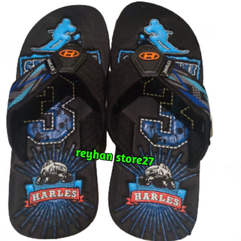 sandal gunung anak Harles motif