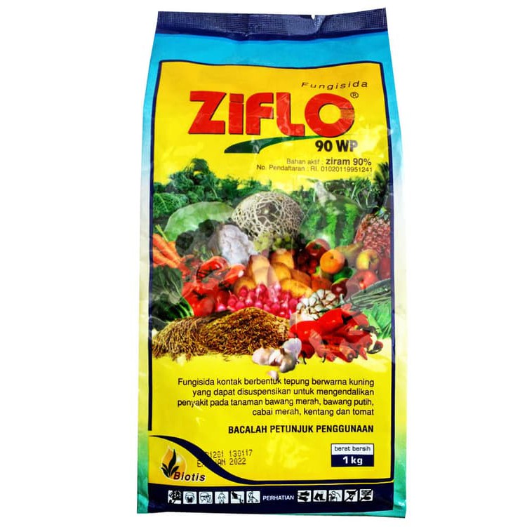 Obat Pertanian Pembasmi Jamur Fungisida ZIFLO 90WP (1 kg)