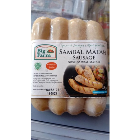 

Sosis Sambal Matah BIG FARM 285g isi 4