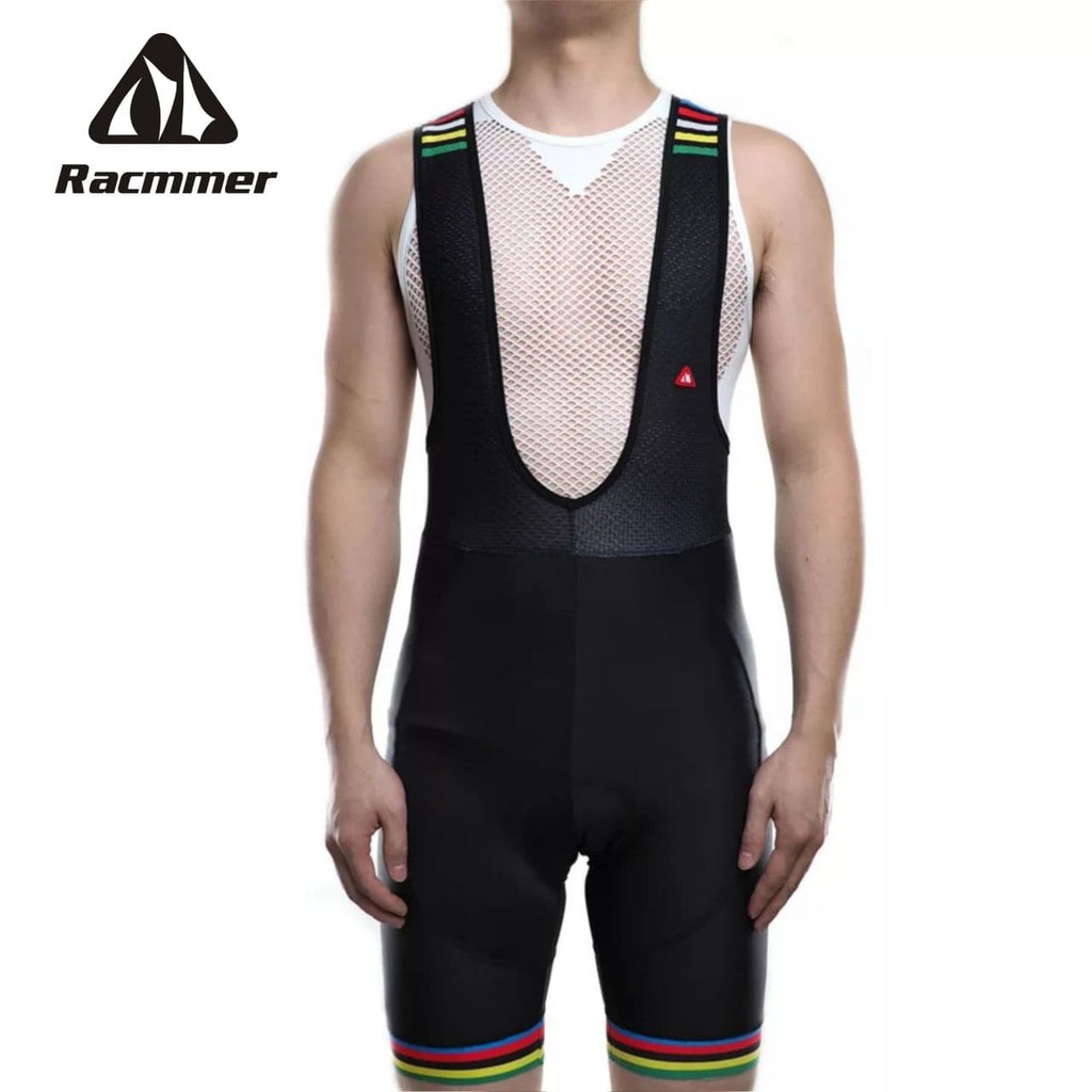Celana Bib Pendek RACMMER Hitam UCI - Cycling Pants Bib Shorts