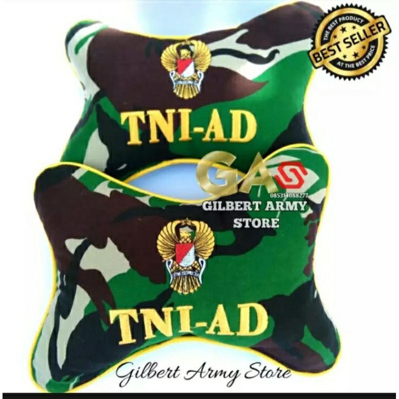 Bantal Mobil Loreng Malvinas TNI-AD kopasus infanteri  Gilbert Army Store Kualitas Premium Murah