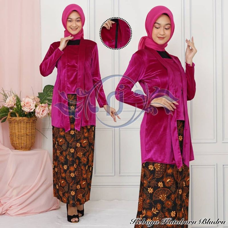 ATASAN KEBAYA KUTUBARU BLUDRU PREMIUM