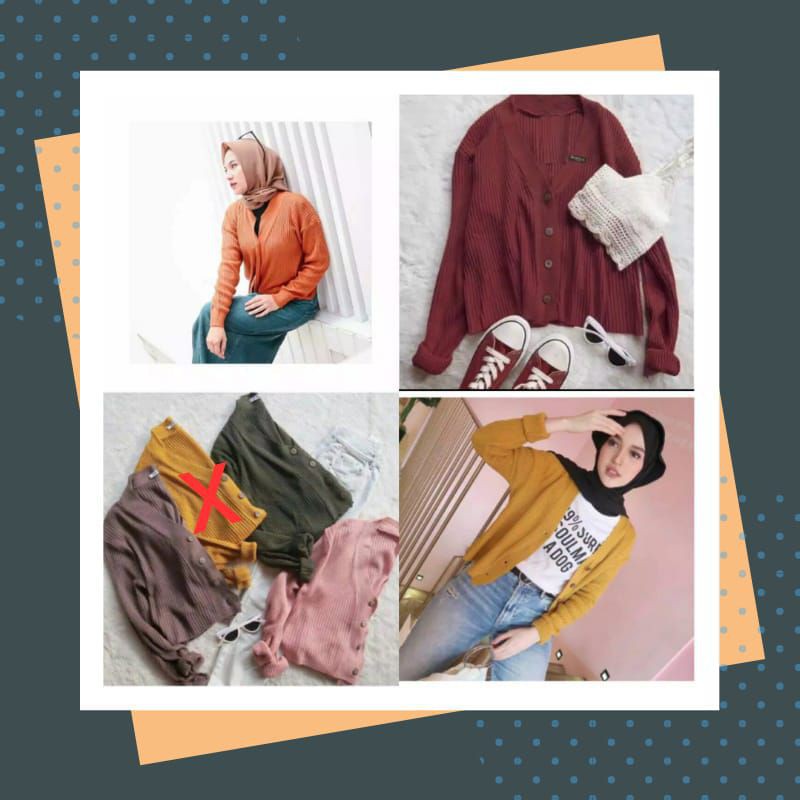 Cardy Crop Rajut | Cardigan Wanita Crop Rajut