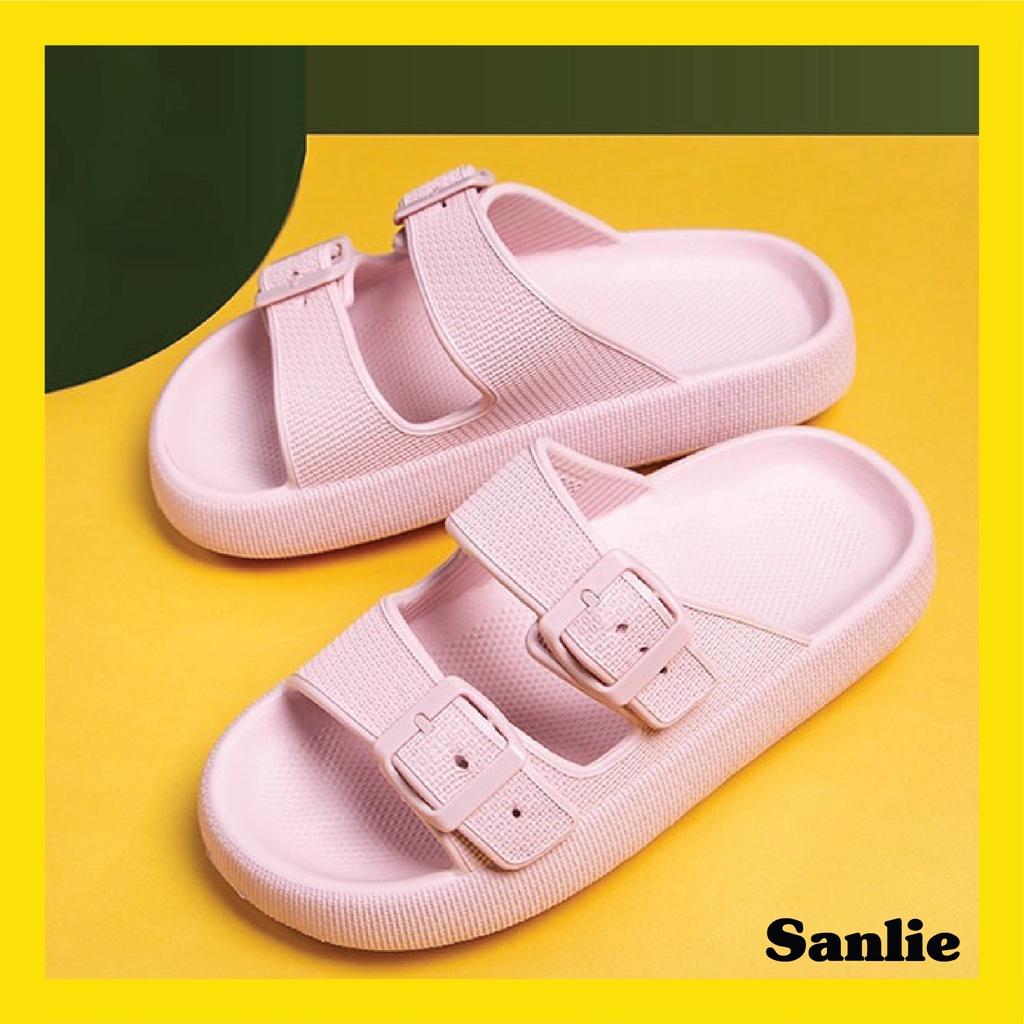 Sanlie Sandal Tali Wanita Kekinian Sendal Slop Cewek Karet Jelly Selop Terbaru Korean Style V-02