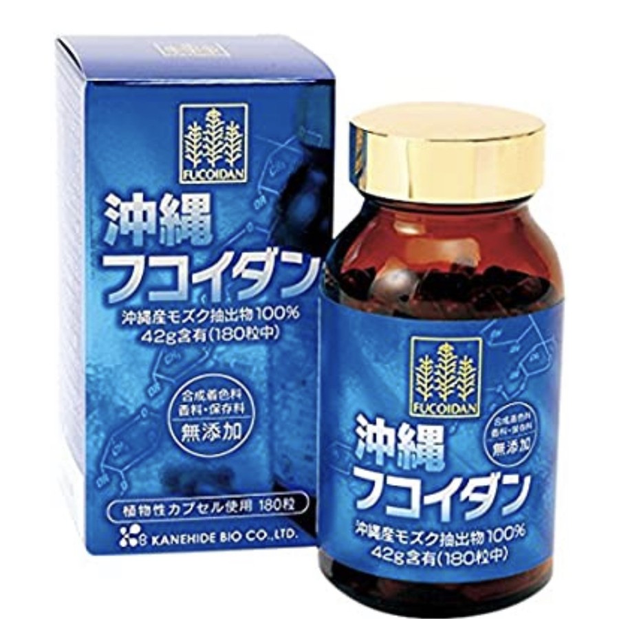 Kanehide Bio Okinawa Fucoidan Mozuku 180 Capsules Japan