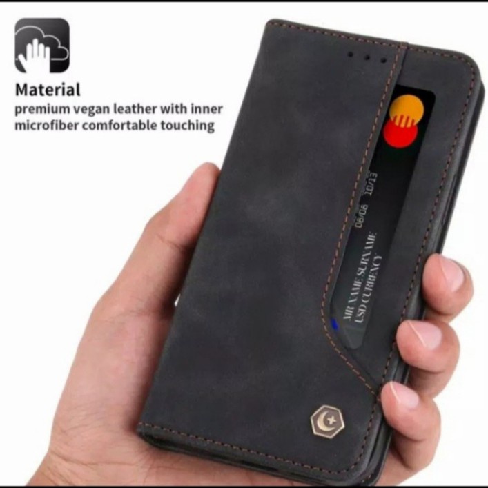 Samsung Galaxy S10 Lite S10Lite Flip Caseme POLA Dompet Kulit Leather Cover Case Kartu Casing