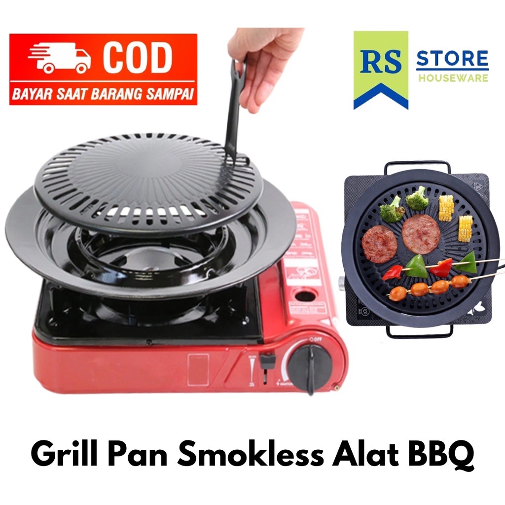 Grill Pan/Alat Panggang BBQ/Panggangan Daging/Piring pemanggang BBQ/pembakaran daging/bulatan BBQ