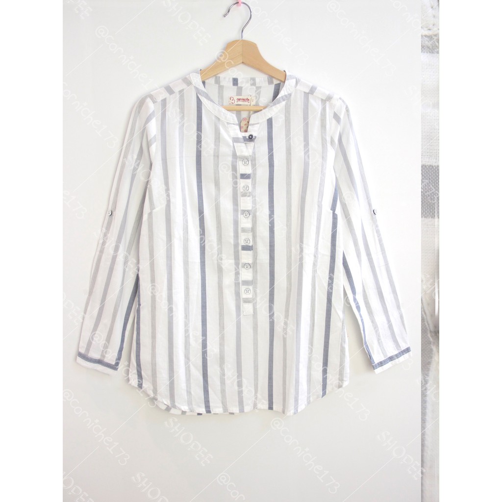 Corniche Nira Blouse Putih Tulang - TB231075