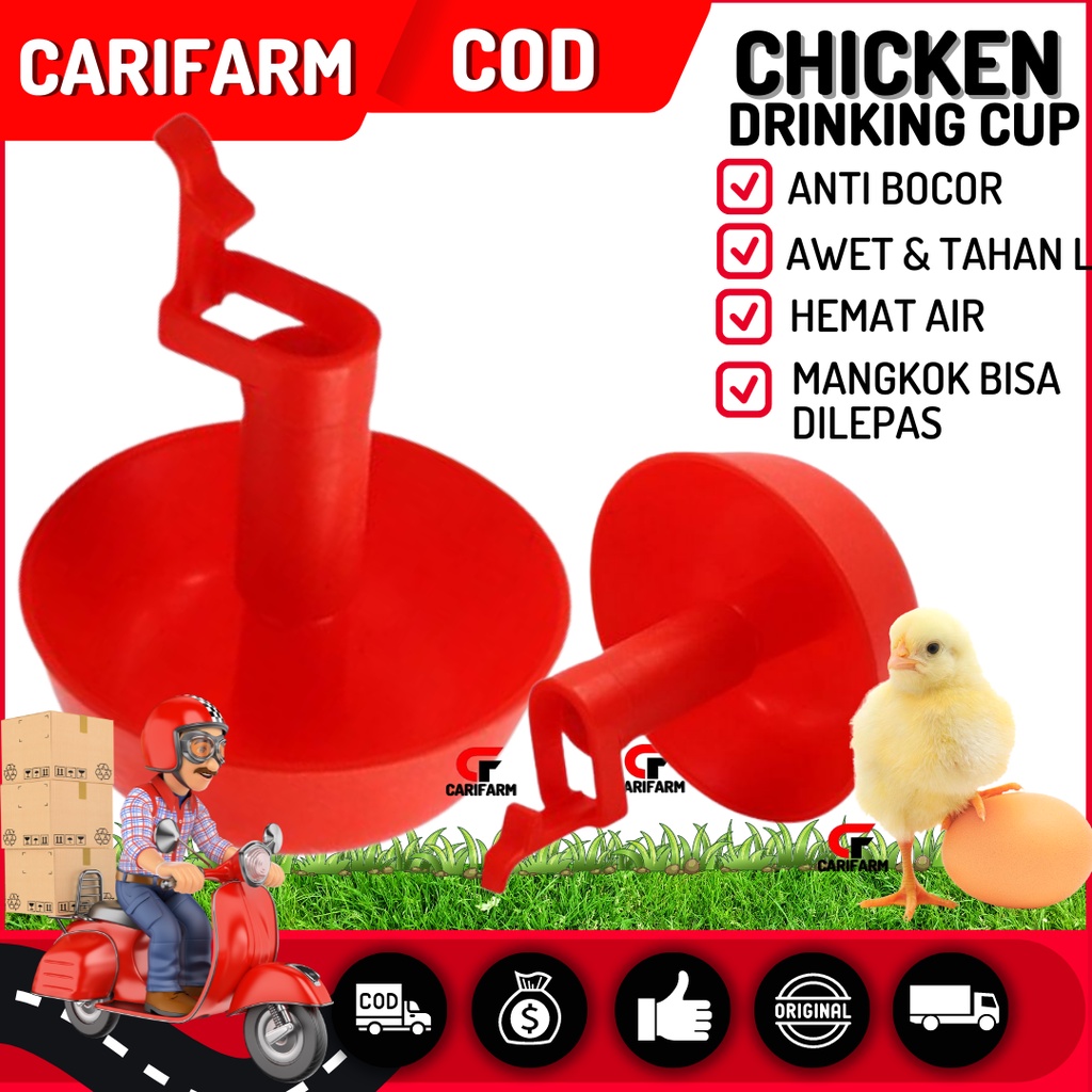 [READY] Nipel Niple Nippel Nipple Neppel Nepple A3 Mangkok Bulat, Ayam, Bebek, dan Puyuh AG FARM