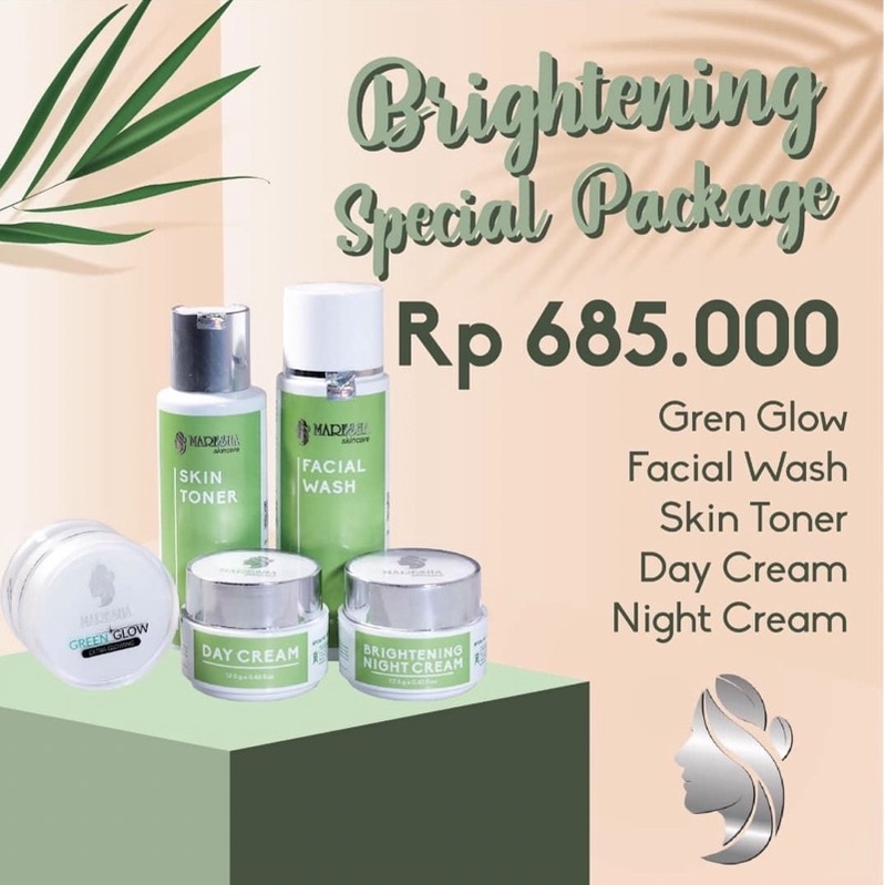 Maresha Skincare Paket 3 - Cream Pencerah Terbaik VIRALL