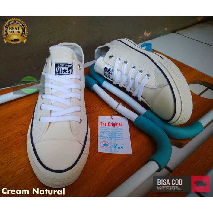 SEPATU SNEAKERS PRIA WANITA ALLSTAR 70S CREAM OFF WHITE PREMIUM