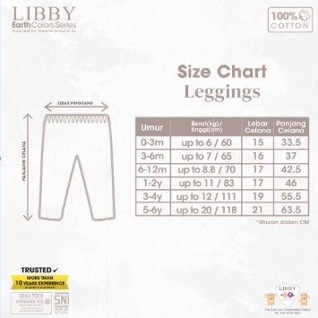 New Colors Libby Legging Cotton baby - Legging Bayi/Leging anak Murah