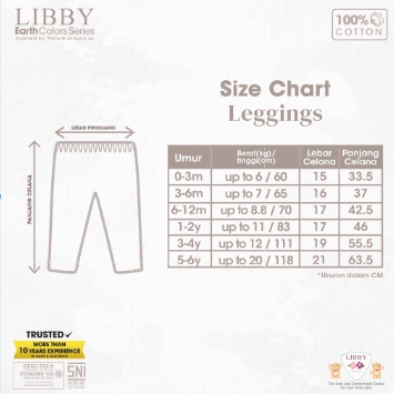 New Colors Libby Legging Cotton baby - Legging Bayi/Leging anak Murah