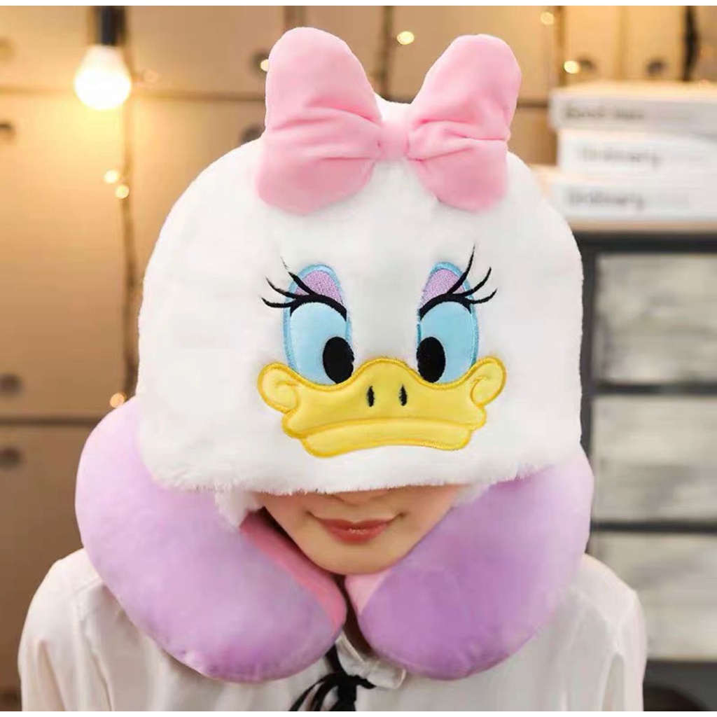 BANTAL LEHER BEBEK DONALD DUCK DAISY DUCK NECK PILLOW IMPOR