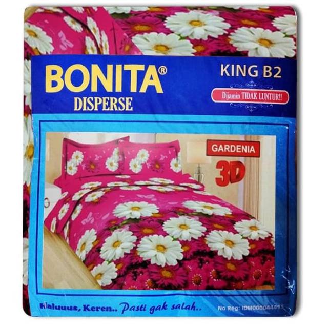 Sprei Bonita disperse motif Gardenia