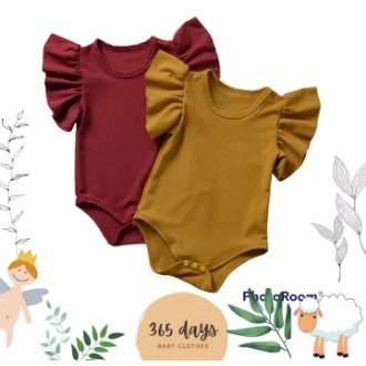 Jumper baju bayi perempuan Impor bahan Melar bodysuit warna Maron Pink Kuning bodysuit baby newborn perempuan