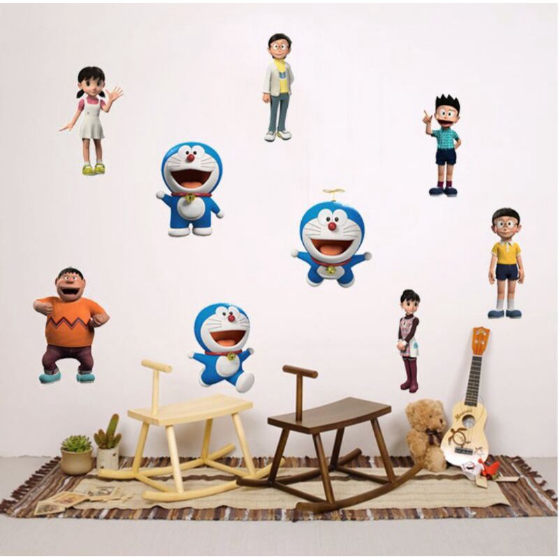 Wall Sticker 5D Motif Animasi Karaketer Anak / Room Decor Peel + Stick / Embellishment Art / Stiker Dinding Animasi