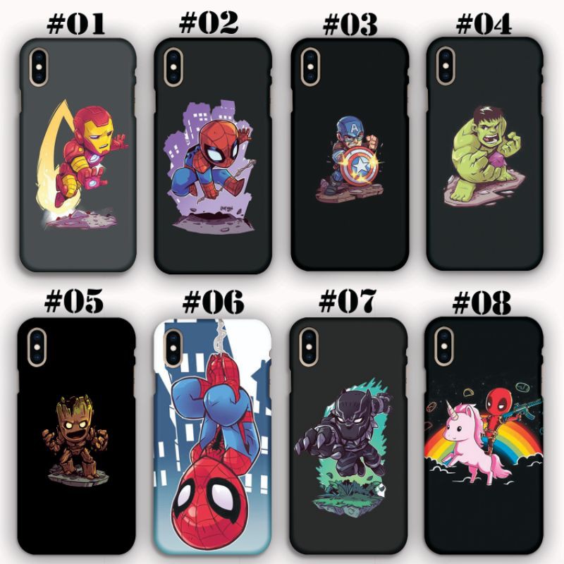hard case samsung j4+ j6+ j7+ a6+ a8+ j2 j3 j4 j5 j7 pro j7 core j2 core note 8 9 marvel