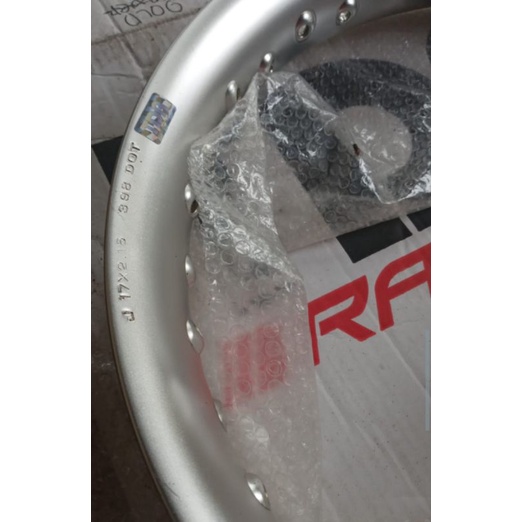 VELG TDR U SHAPE 185 215 SILVER RING 17 ORIGINAL ( SECOND 5 BULAN )