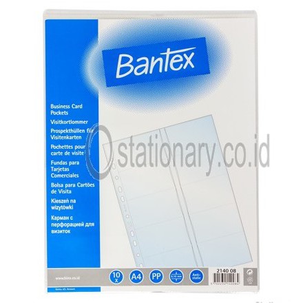 

Bantex Business Card Pocket A4 in Pack of 10 pcs 20 name card #2140