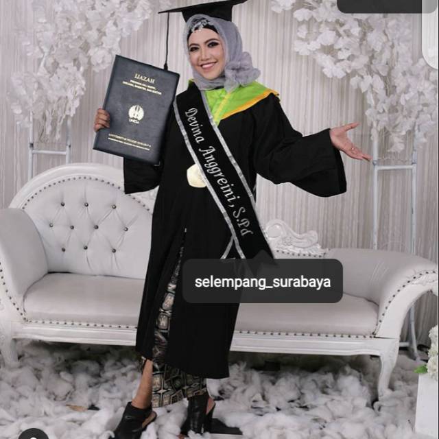 Selempang Wisuda Bludru Pita Murah (1 hari jadi)