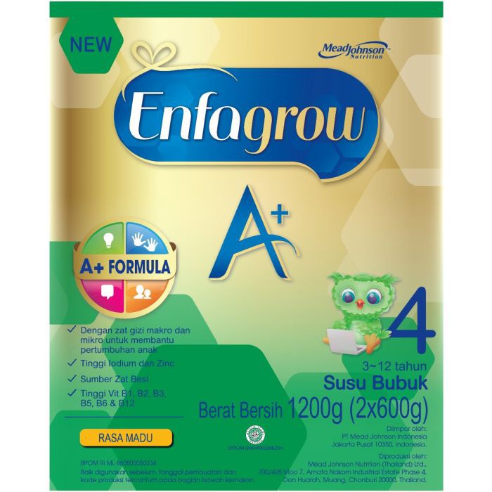 

ENFAGROW A+ 4 MADU 1200 GR