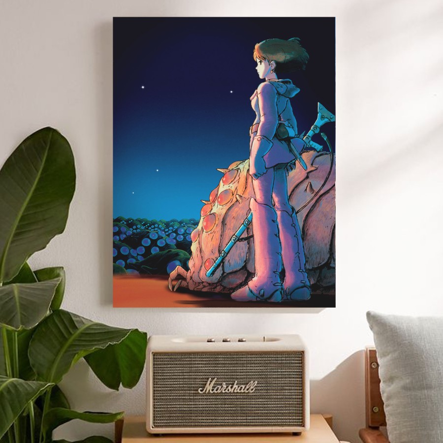 "Nausicaa Ghibli" Poster Kayu (30x22)
