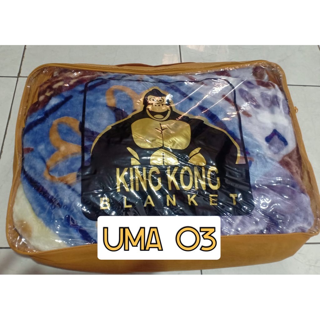 Selimut Champion KING KONG Ukuran 180x210cm My Comfort Blanket Bahan Bulu Halus Tebal Nyaman Lembut Besar size JUMBO