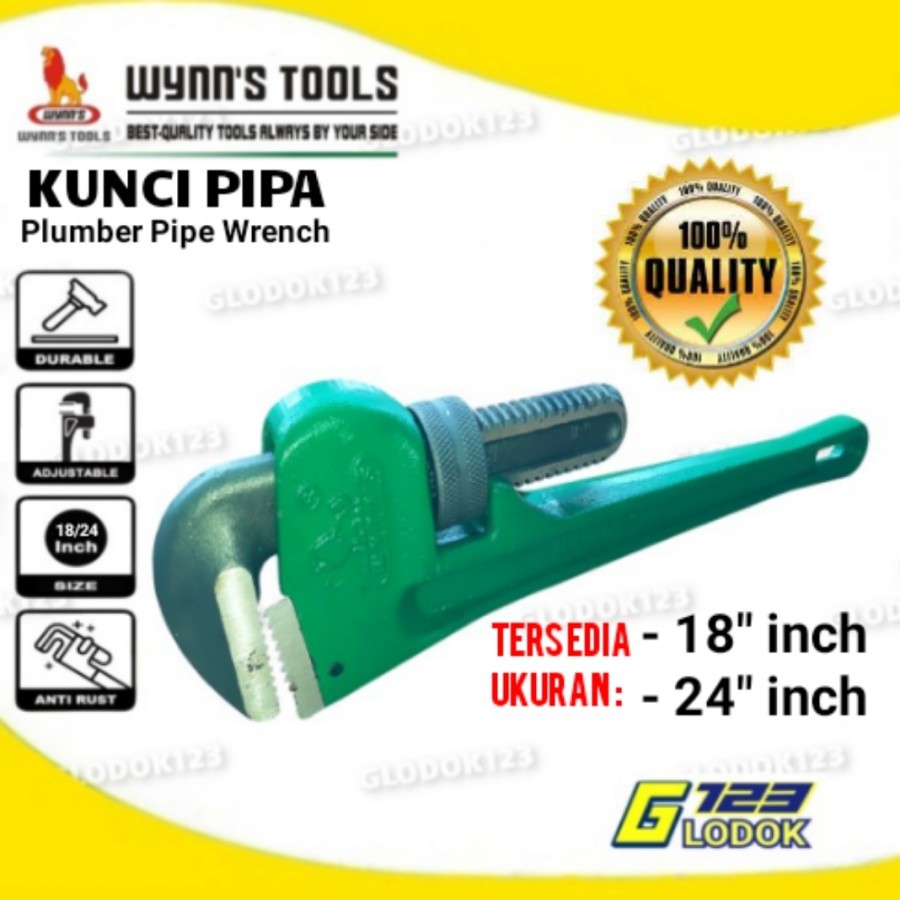 Kunci Pipa 18&quot; inch 24&quot; inch Pipe Wrench