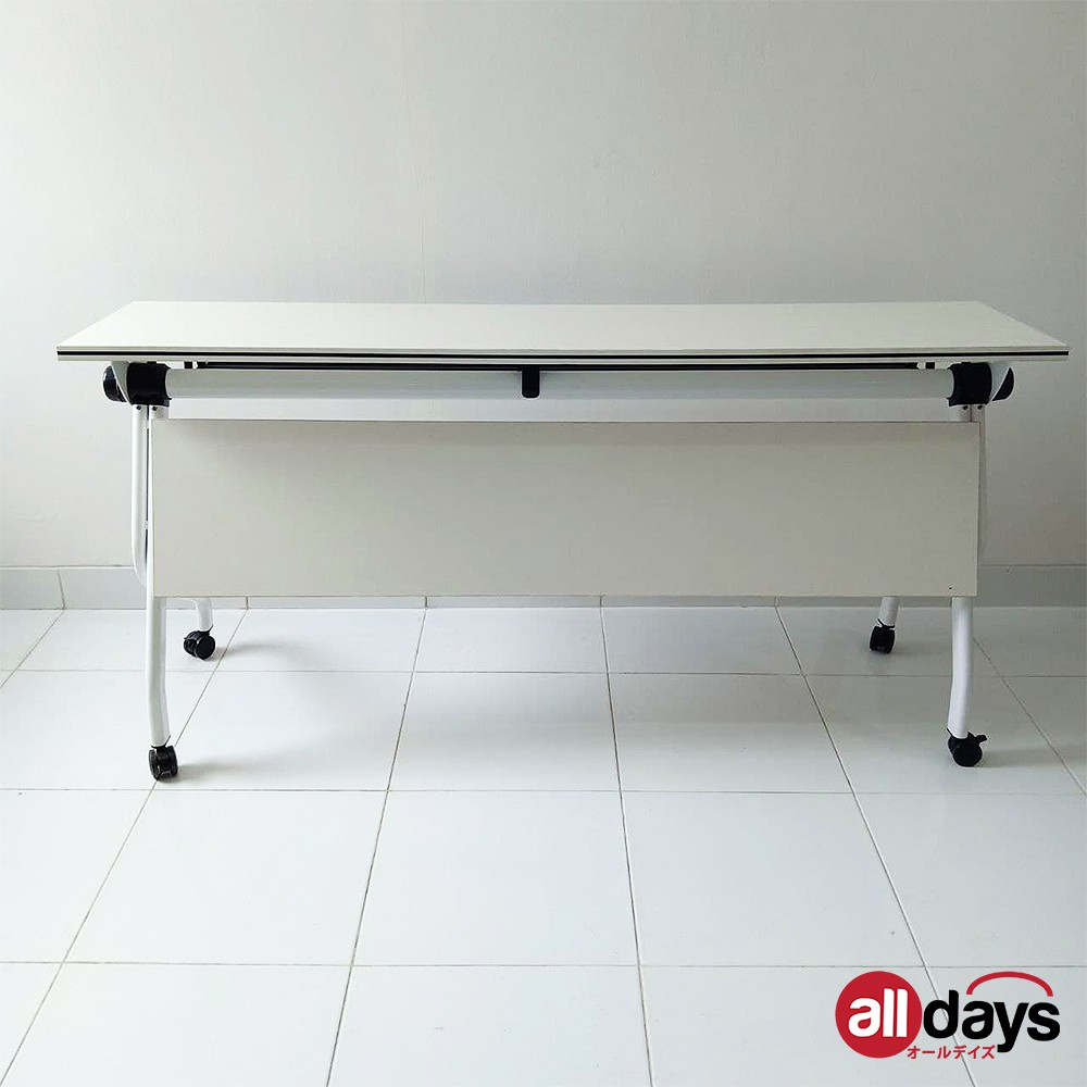 Alldays Office Table / Meja Lipat Kantor Panjang Beroda Praktis