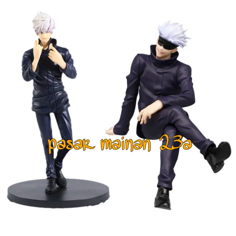 Figure Jujutsu kaisen Gojo Satoru Set Anime jepang/miniatur pajangan Hiasan