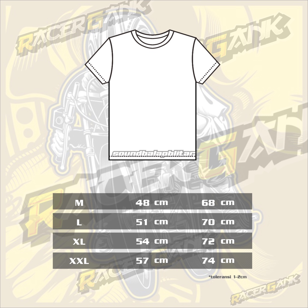 Kaos Racing Distro Herex Racergank Pria Wanita