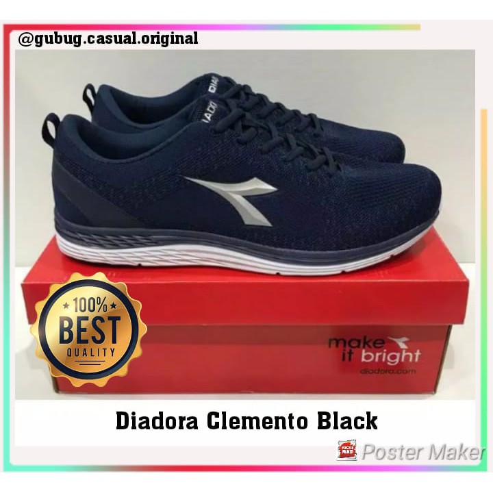 Sepatu Diadora Clemento Full Black 