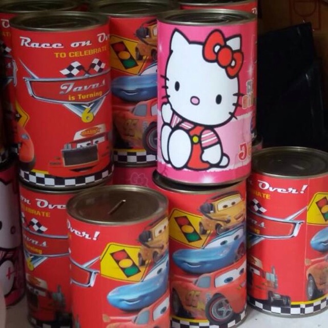 Celengan custom kaleng permanen