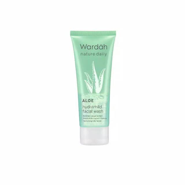 ❤️GROSIR❤️ Wardah Nature Daily Aloe Hydramild Facial Wash 60ml