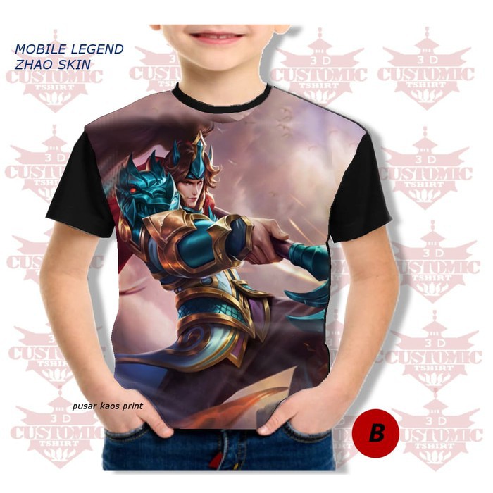 MURAH KEREN kaos 3d karakter mobile legend - ROGER-KAOS anak -ukuran m