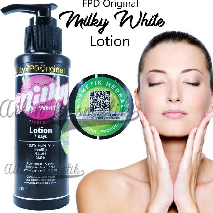 PROMO MURAH Stok Terbatas Milky White Lotion - Milky White Instant White Lotion 7 Days ORI FPD ERE56