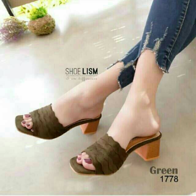 Heels Hak Tahu ML02 Coklat