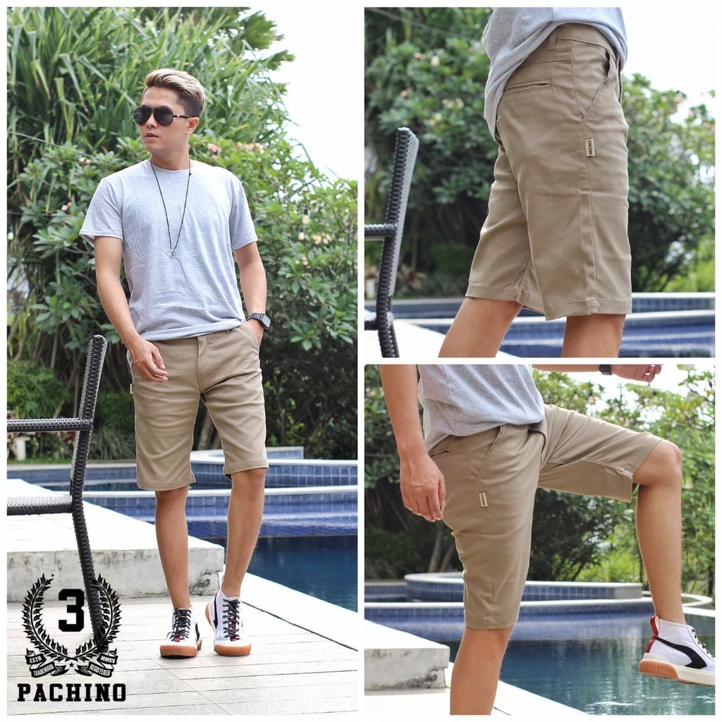 Celana Chino Pendek Pria | Celana Pendek Pria Katun Twill Premium