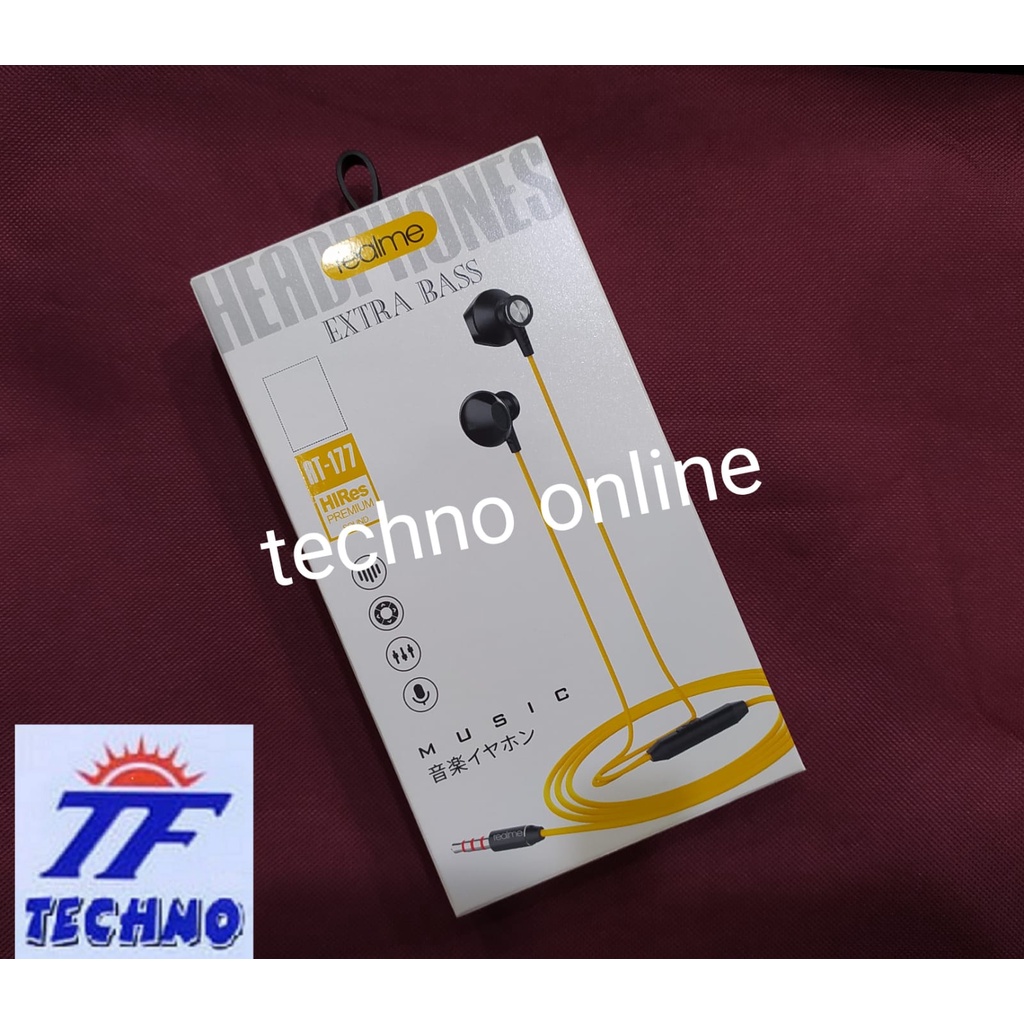 headset handsfree earphone realme AT 177 original terbaik murah