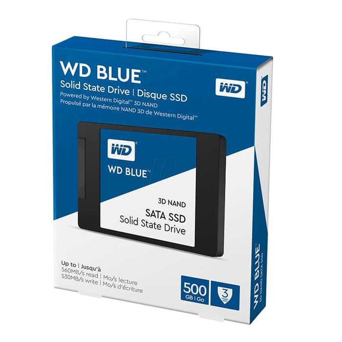 WD SSD BLUE 500GB / 2.5&quot; SATA 7mm SSD / 3D NAND SSD