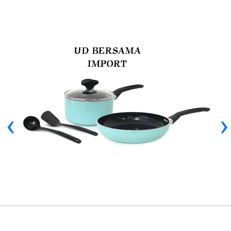 KRIS  Set Perlengkapan Masak 5pcs/Panci/Wajan Anti Lengket