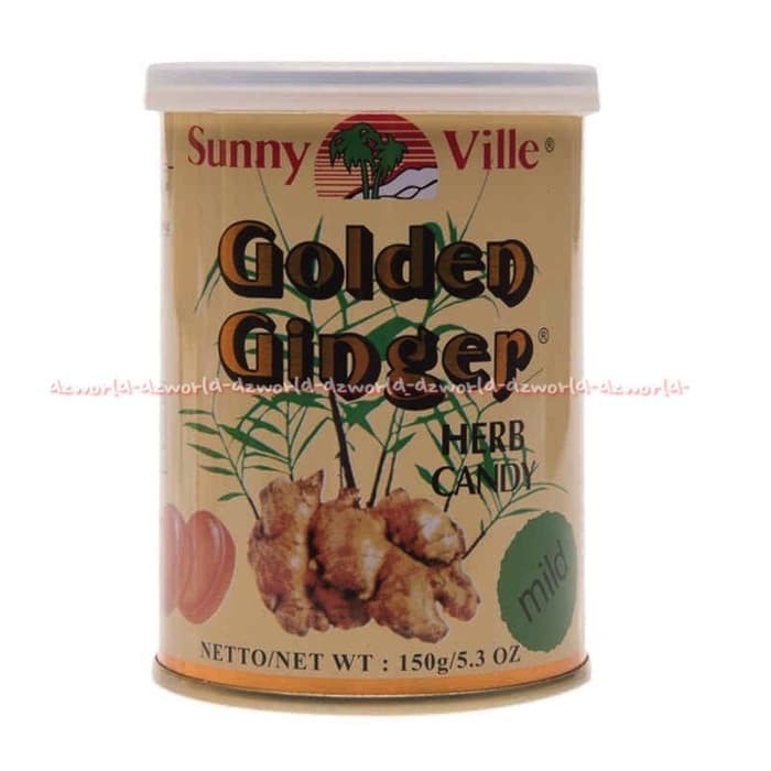 

dzw3439 Sunny Ville Golden Ginger Herb Candy Medium Permen Rasa Jahe 150gr