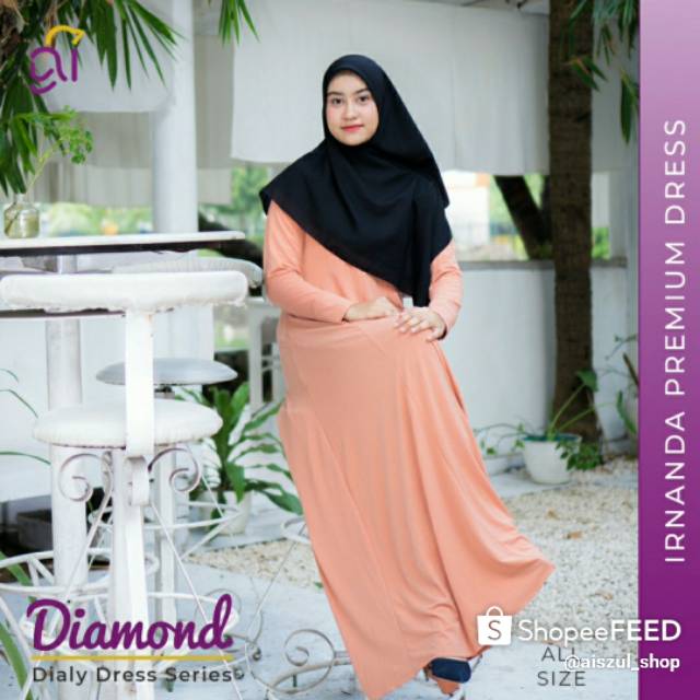 ORIGINAL GAMIS DRESS IRNANDA DIAMOND SERIES 28 WARNA