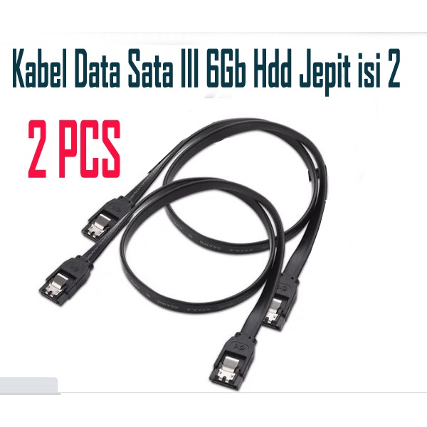 Kabel data Sata 3 / Sata III 6Gb Hdd  Jepit isi 2