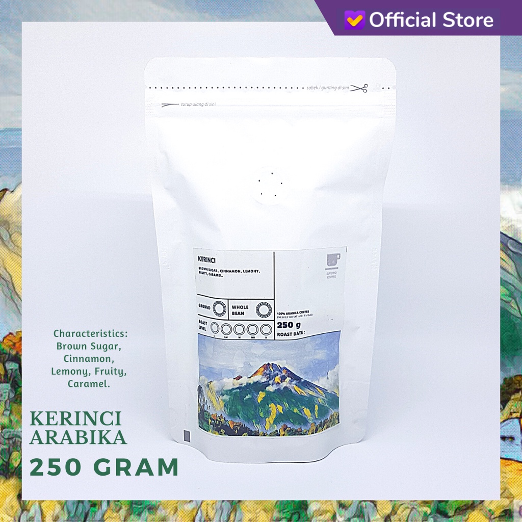 

SUTOYO COFFEE – Kopi Arabika Kerinci 250 Gram by Sutoyo Coffee | Single Origin | Roast Beans