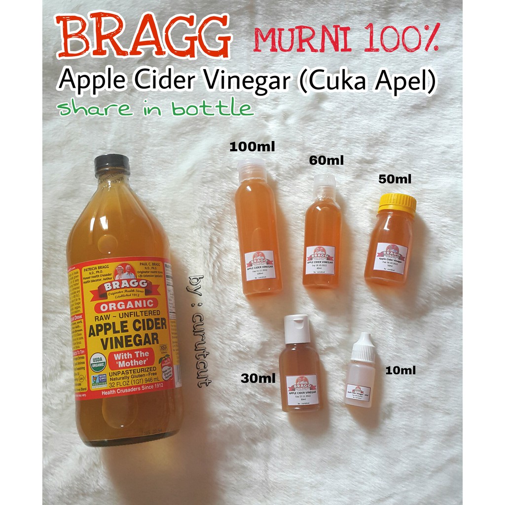 [Share in Bottle] BRAGG Cuka Apel - Apple Cider Vinegar 